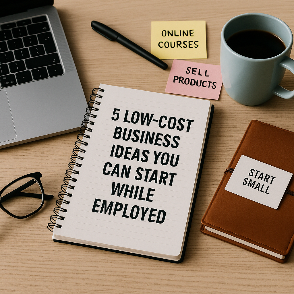 5 Low-Cost Business Ideas You Can Start While Employed